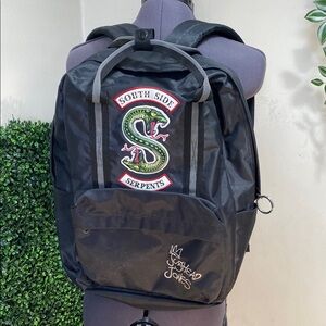 Jughead Jones Black South Side Serpents Backpack